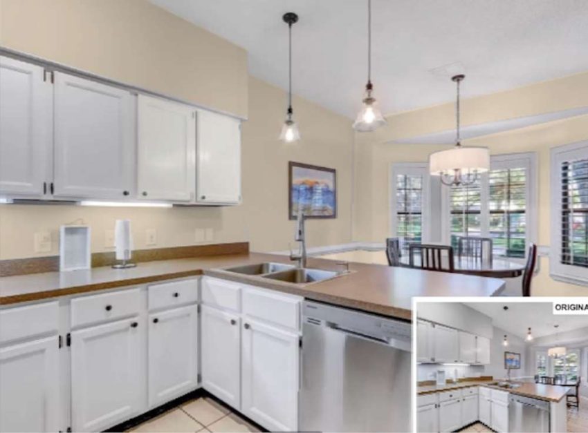 2nd kitchen redone with a color transformation