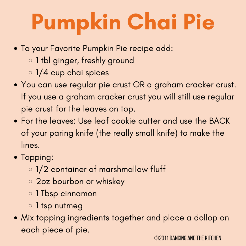 Pumpkin Chai Pie