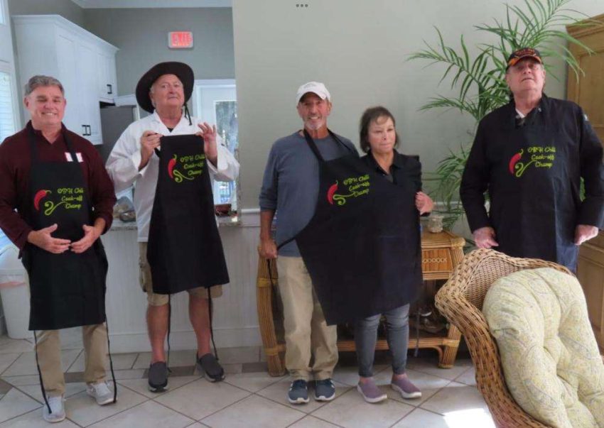 photo of the winners of the chili cook-off