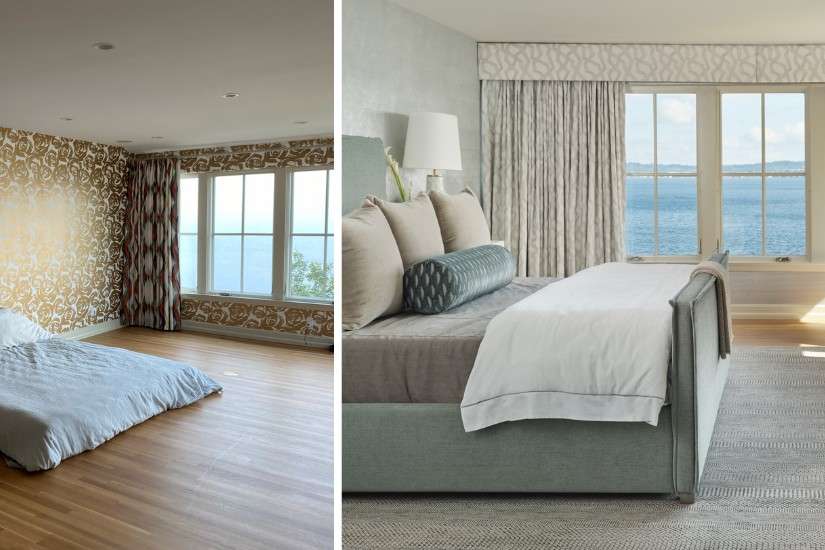 Renovated bedroom with a fabulous ocean view