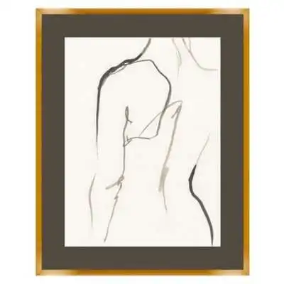 Modern White Portrait Gold Frame