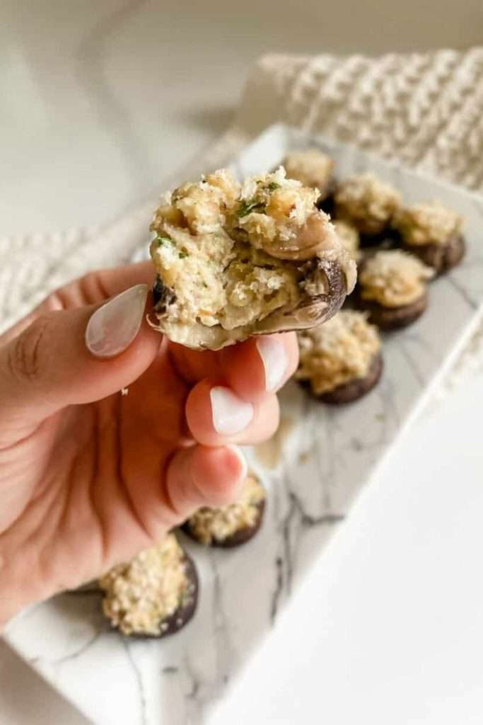 Gluten Free Stuffed Mushrooms for Galentine's Day Happy Hour