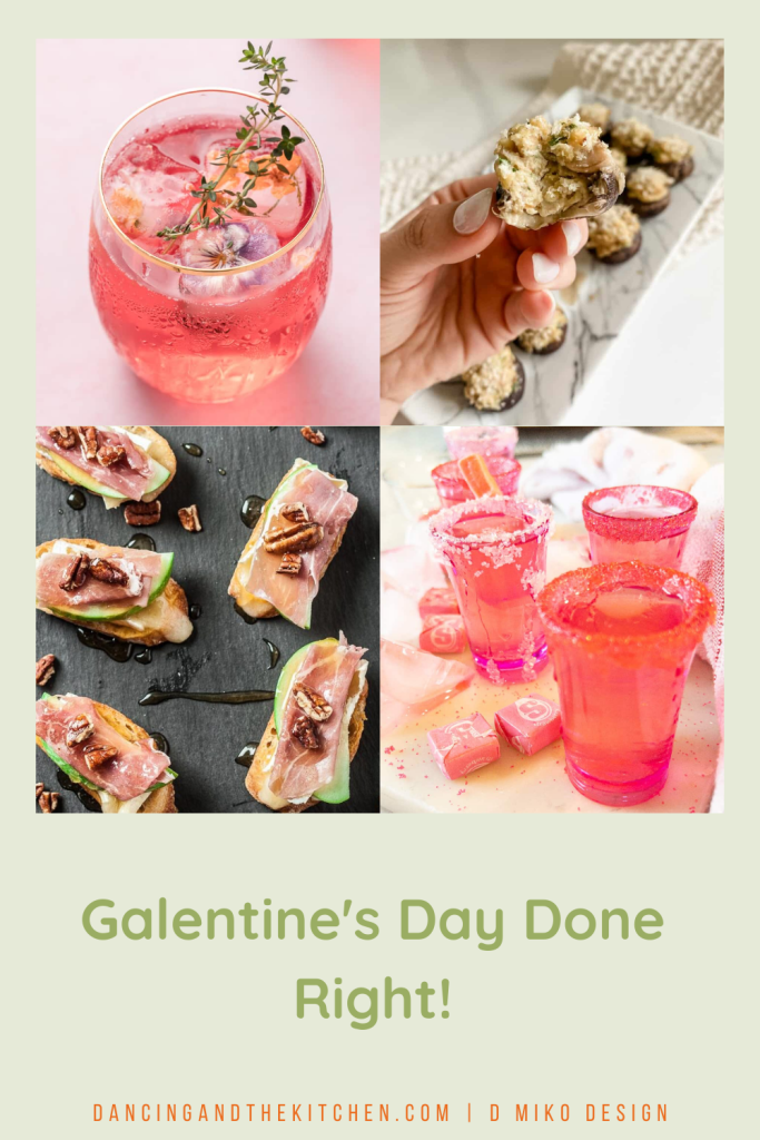 Pinterest Pin for Galentine's Day Recipes Blog Post