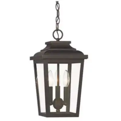 The Great Outdoors Irvington Manor 4 Light 13" Wide Outdoor Taper Candle Pendant
