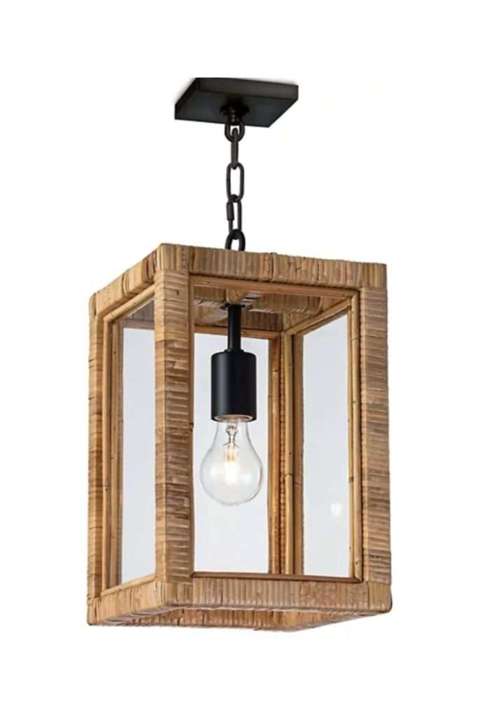 Sm Newport 1-Light Rattan Pendant