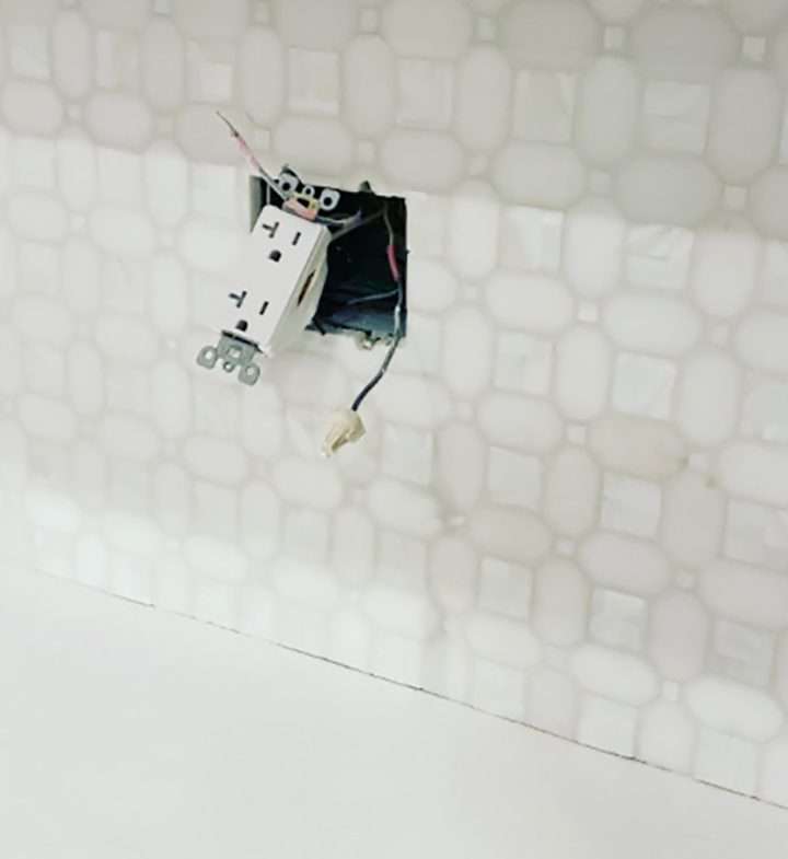 Hidden kitchen outlets how to have a designer backsplash Dancing and the Kitchen